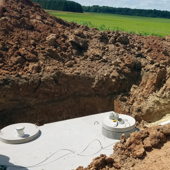 concrete septic tank installation homeworth oh